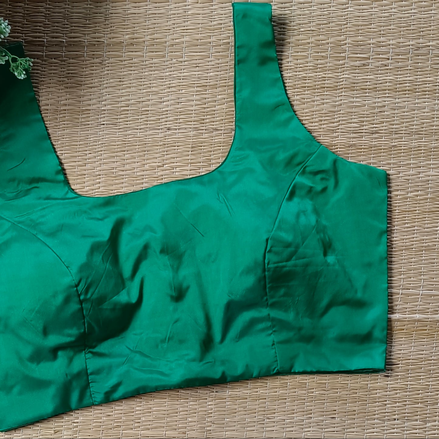Leaf Green Classic Sleeveless Blouse