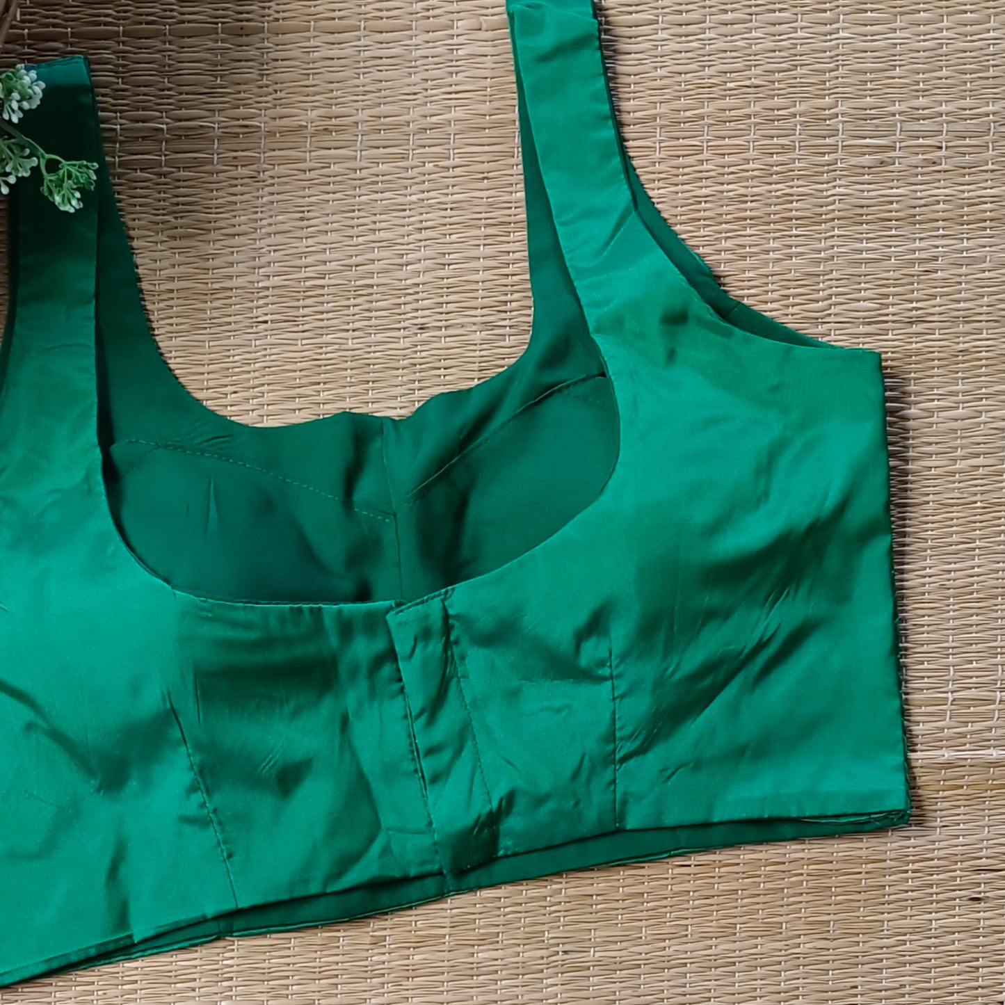 Leaf Green Classic Sleeveless Blouse