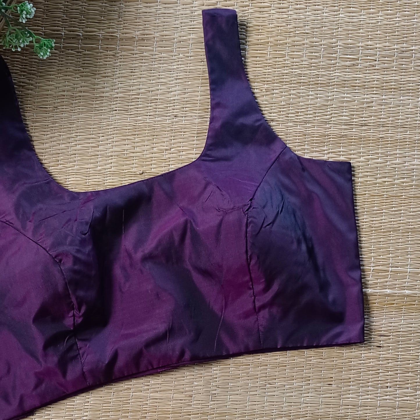 Dark Wine Classic Sleeveless Blouse