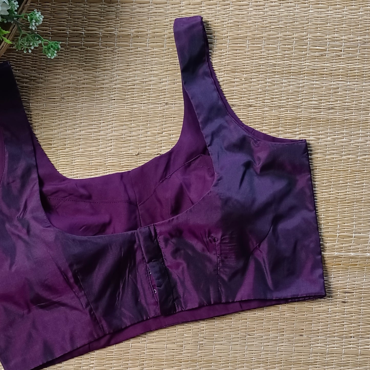 Dark Wine Classic Sleeveless Blouse