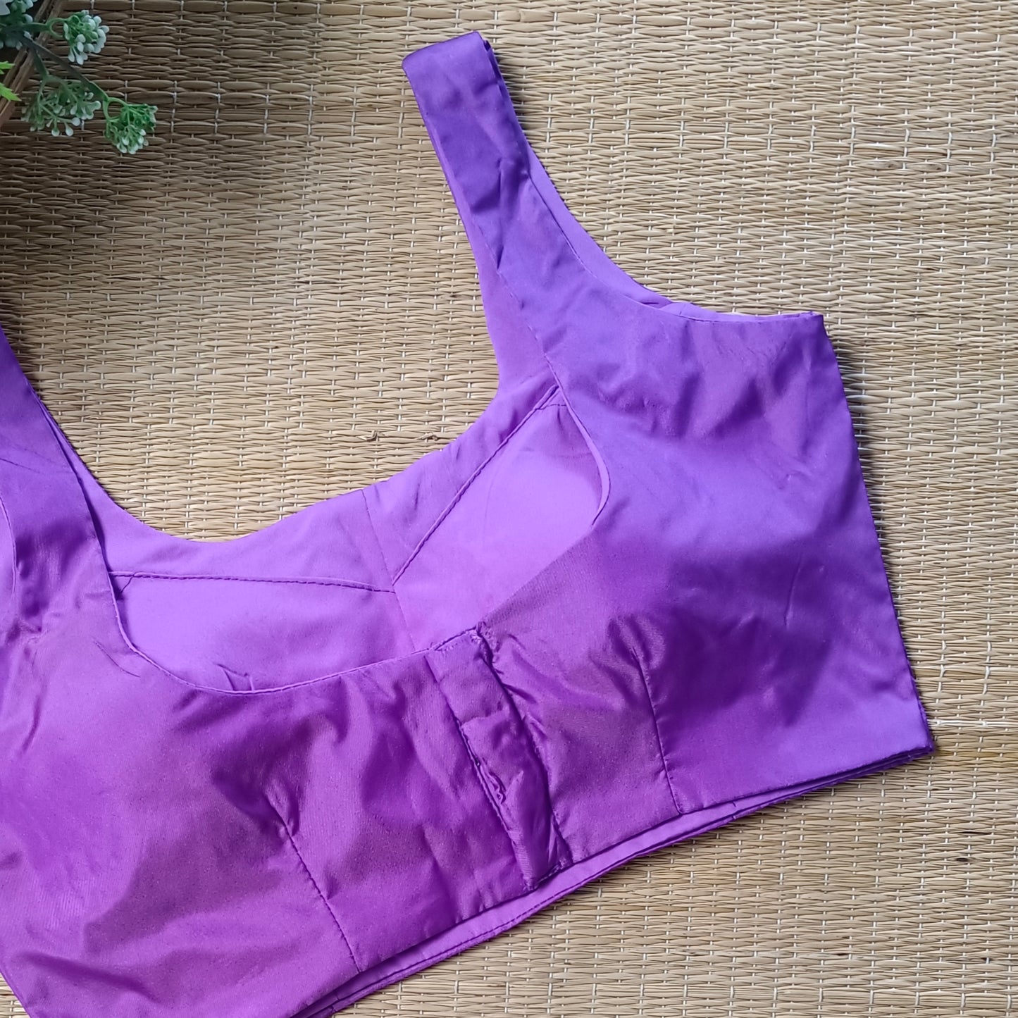 Purple Classic Sleeveless Blouse