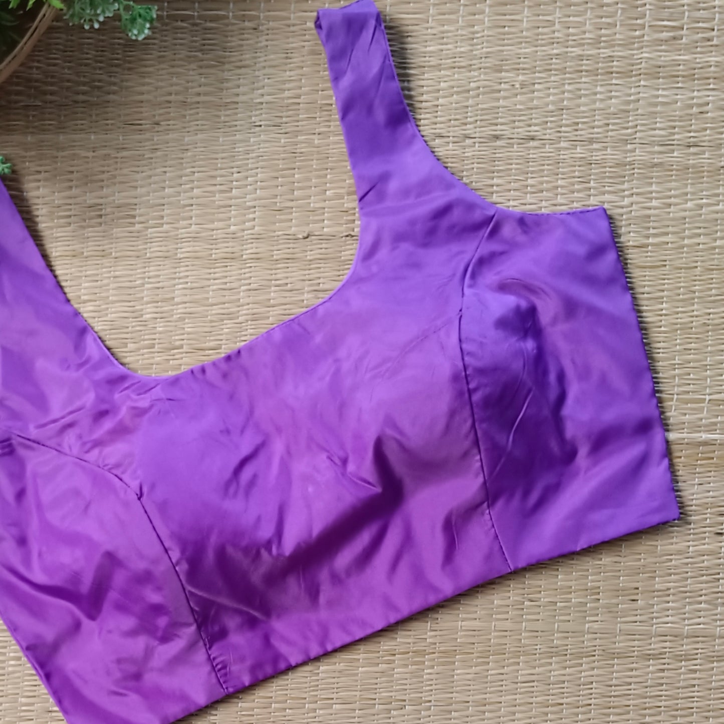 Purple Classic Sleeveless Blouse
