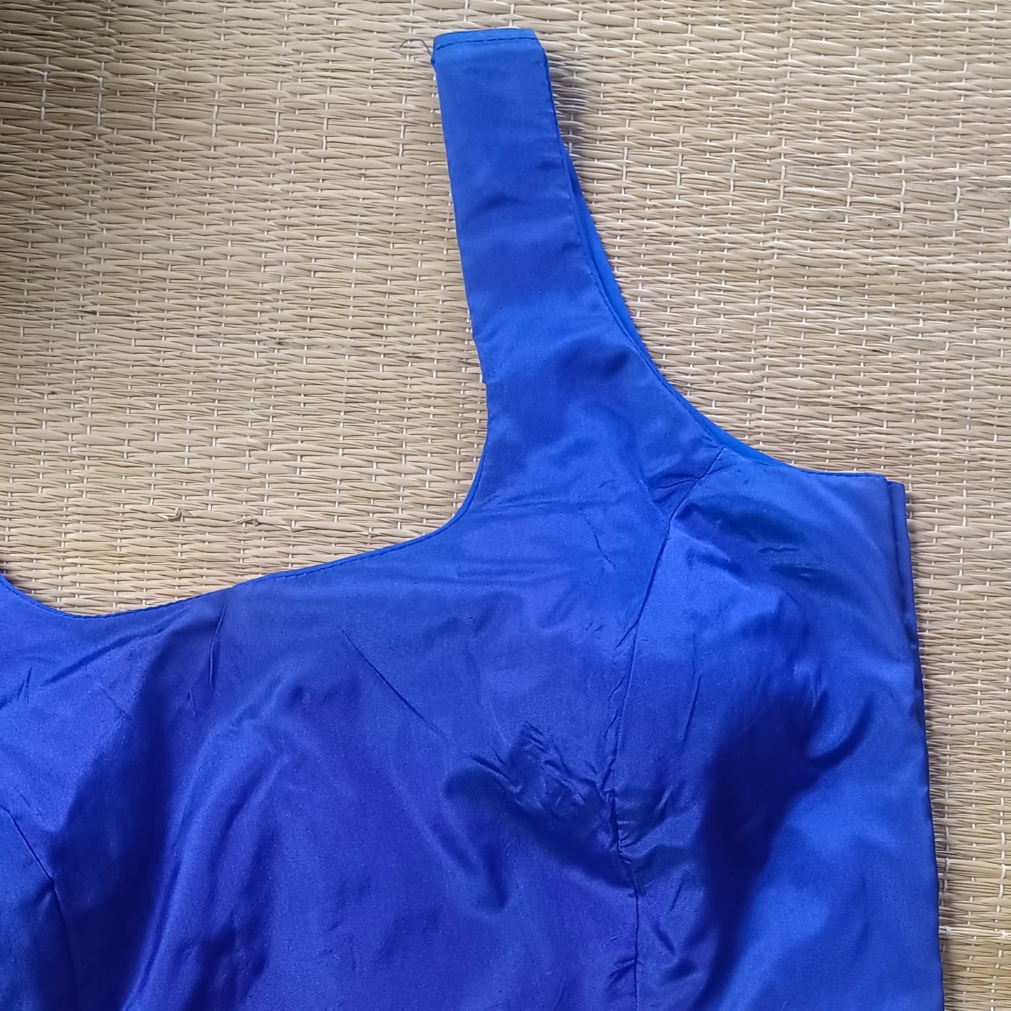 Royal Blue Classic Sleeveless Blouse