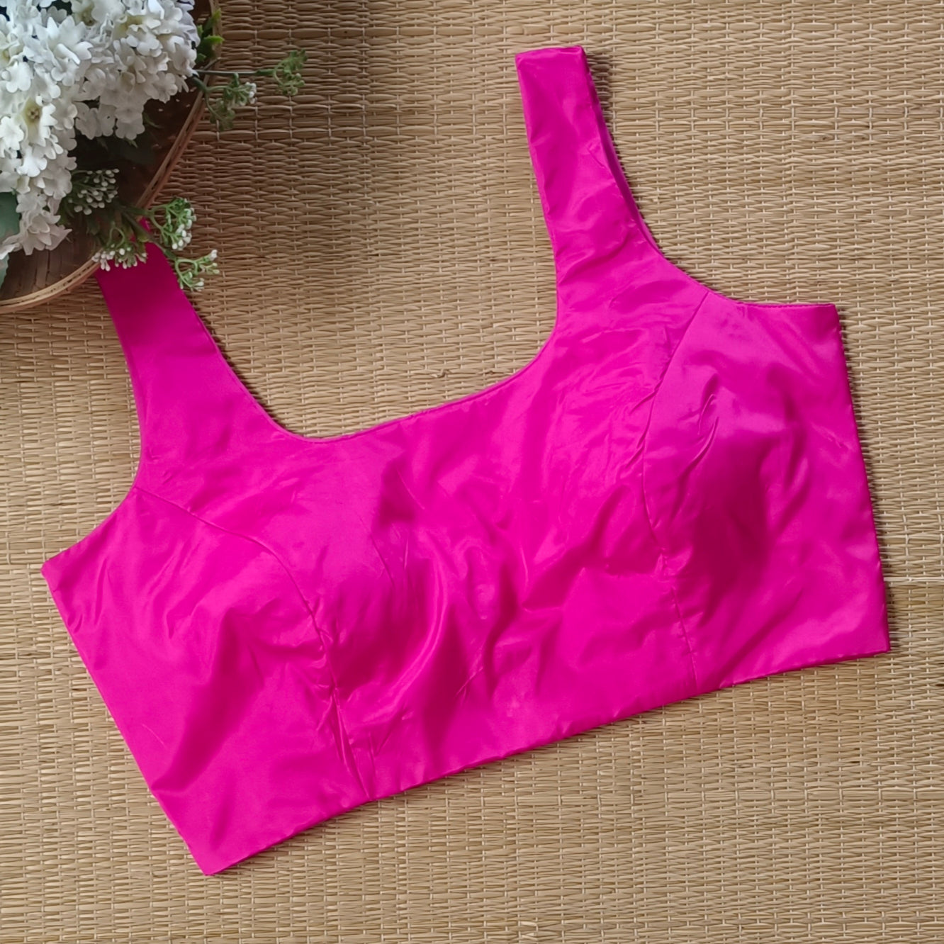 Rani Pink Classic Sleeveless Blouse