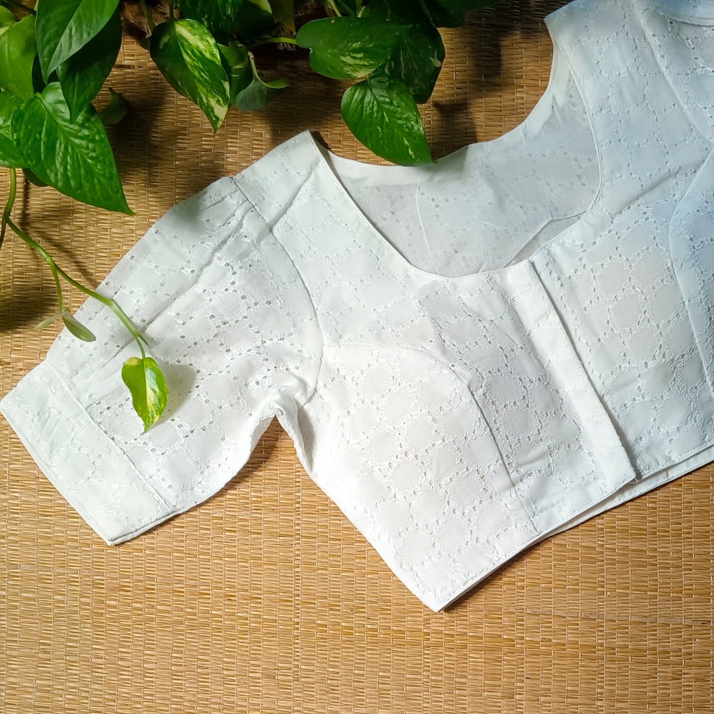 White Hakoba Cotton Blouse