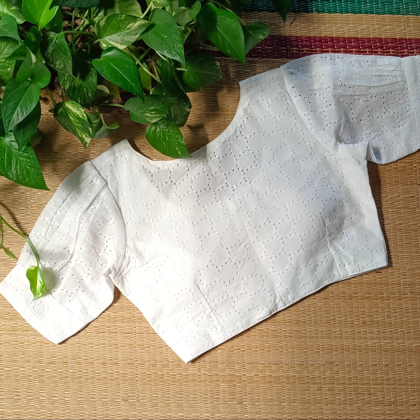 White Hakoba Cotton Blouse