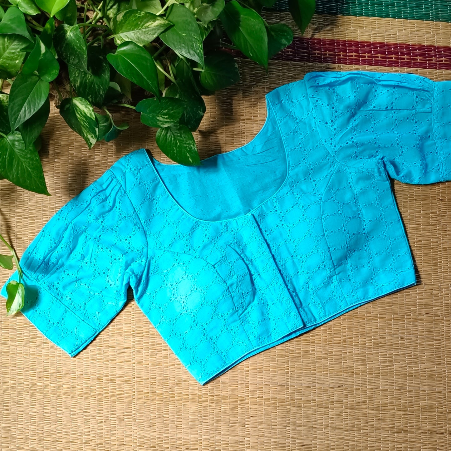Blue Hakoba Cotton Blouse