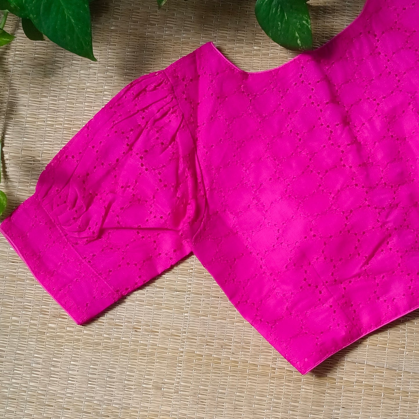 Rani Pink Hakoba Cotton Blouse
