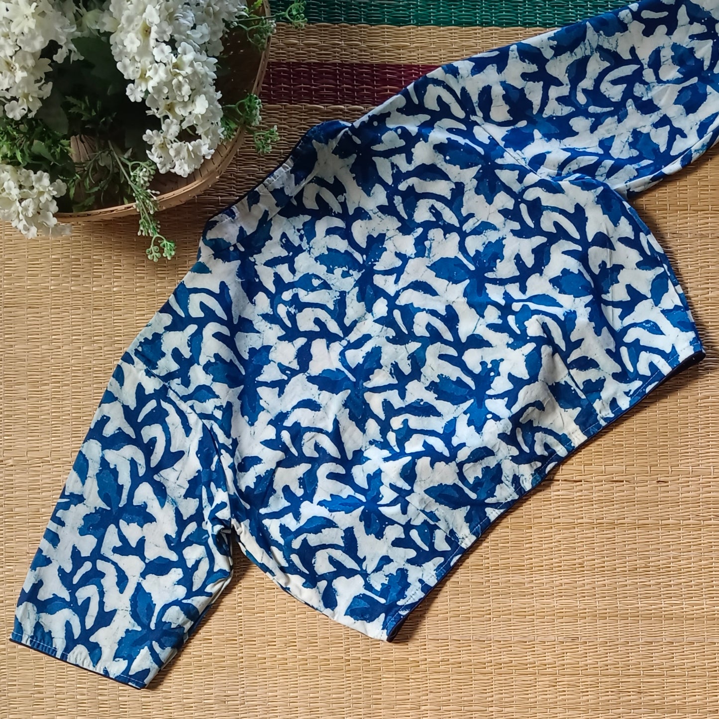 Indigo Kalamkari Cotton  Blouse