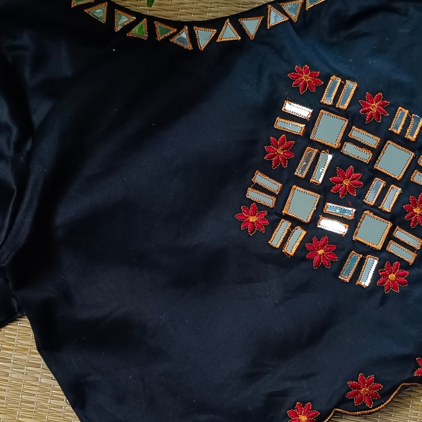 Black Mirrorwork Blouse