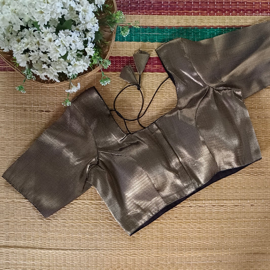 Classic Black Brocade Blouse(assorted)