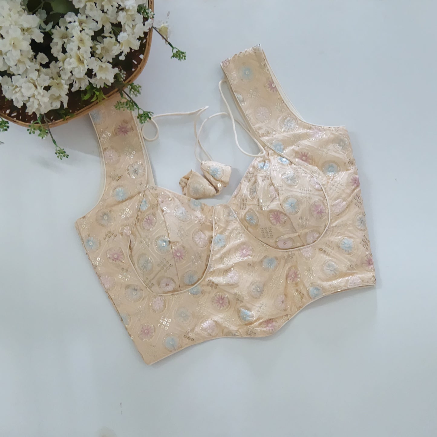 Pastel Golden Corset Blouse