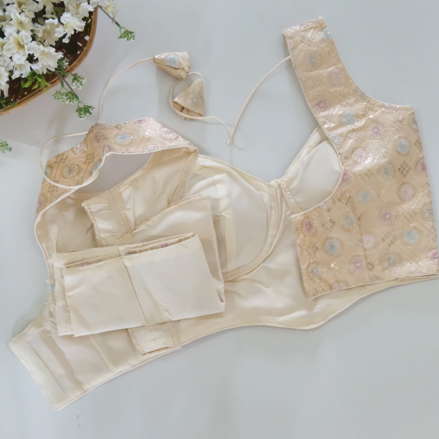 Pastel Golden Corset Blouse