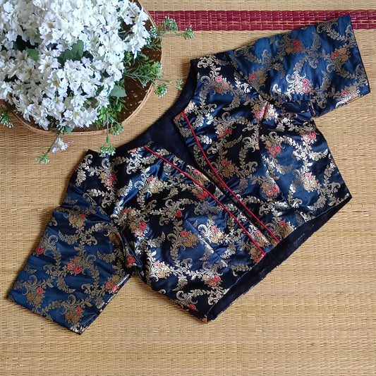 Black Banarasi Silk Blouse