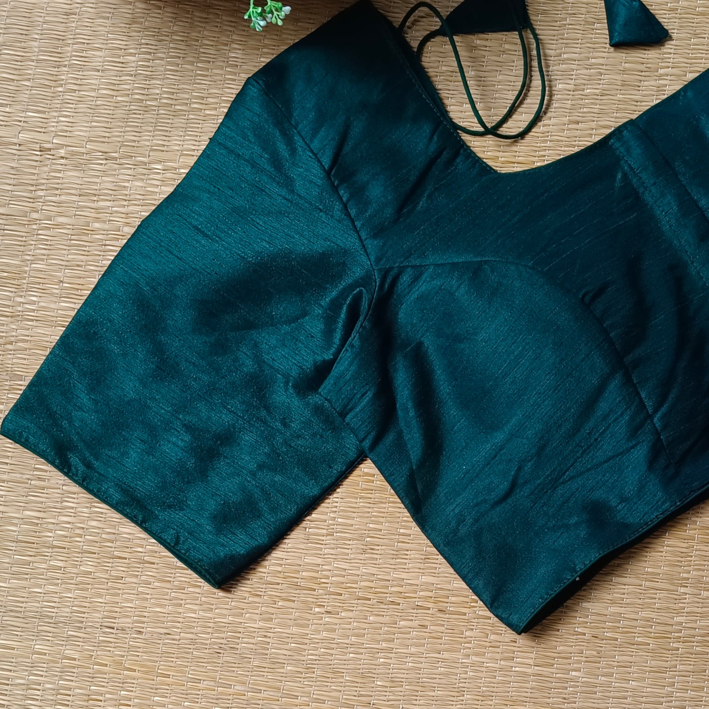 Classic Plain Bottle Green Shade Blouse