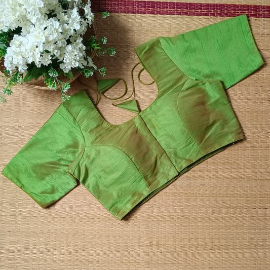 Classic Plain Light Green Blouse