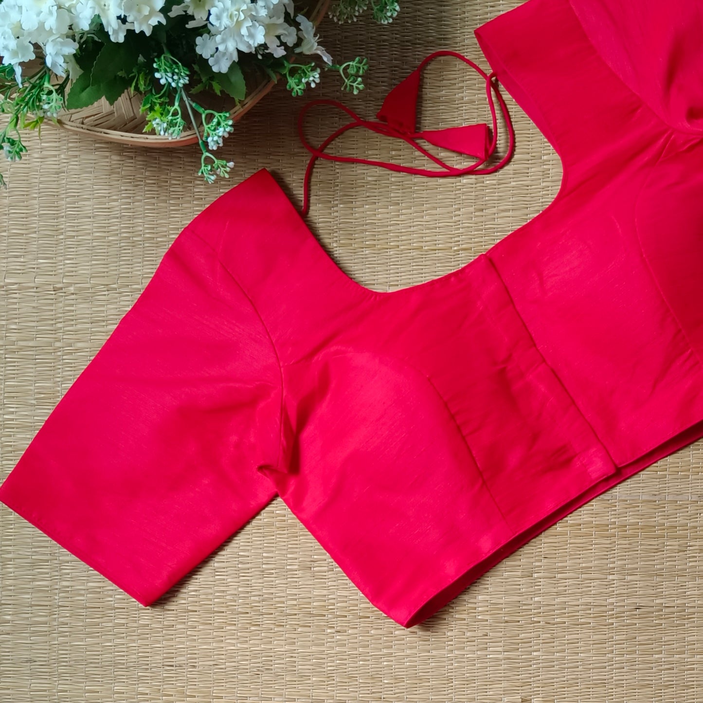Classic Plain Cherry Red Shade Blouse