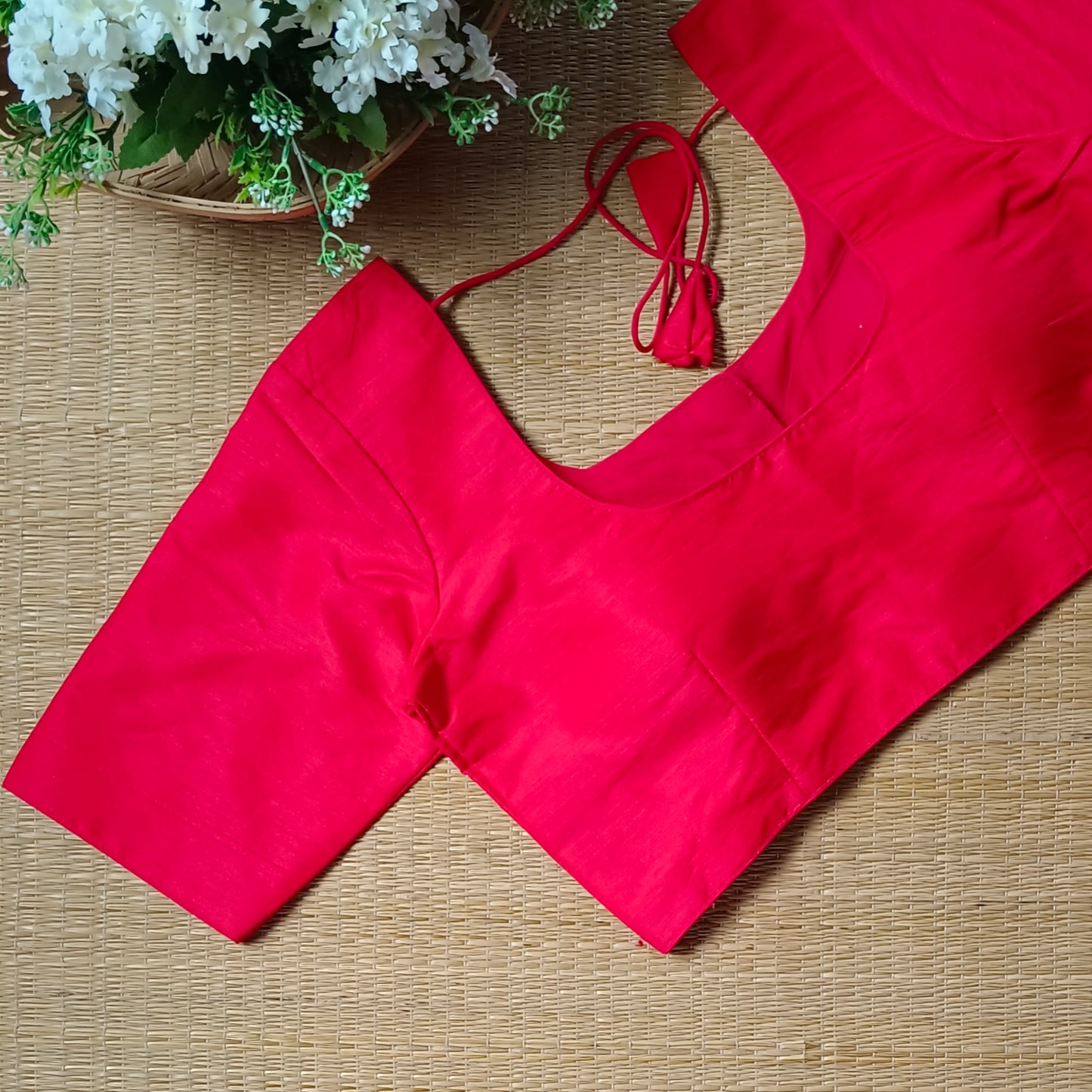 Classic Plain Cherry Red Shade Blouse