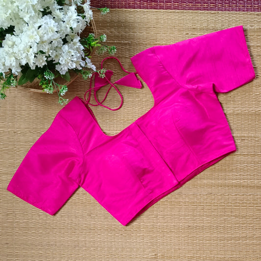 Classic Plain Rani Pink Blouse