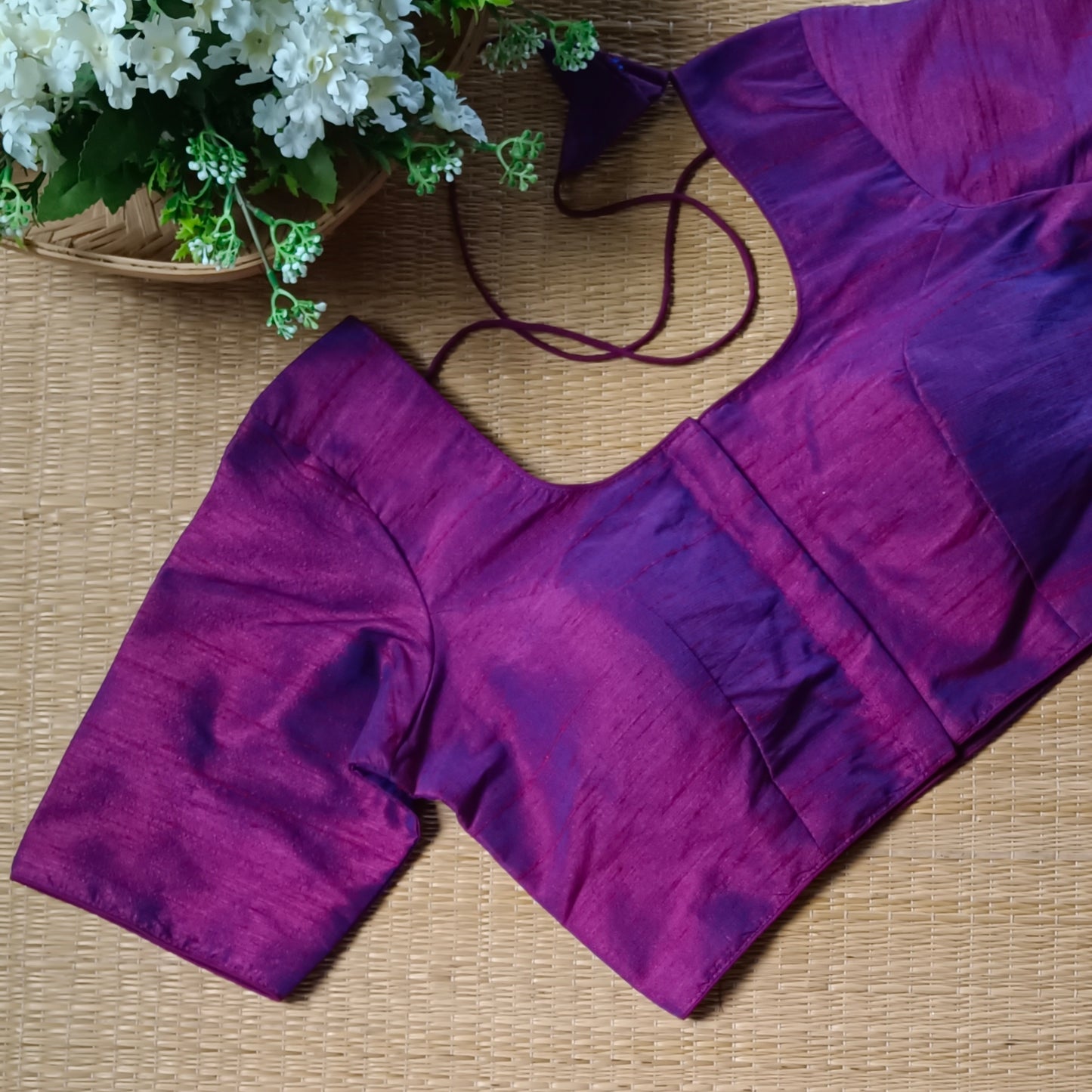 Classic Plain Dark Magenta Blouse