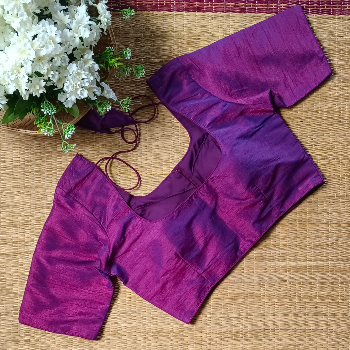 Classic Plain Dark Magenta Blouse