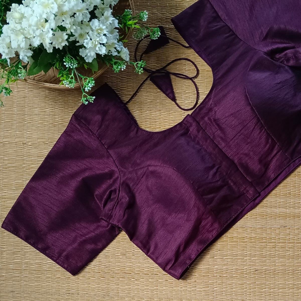 Classic Plain Wine  Blouse