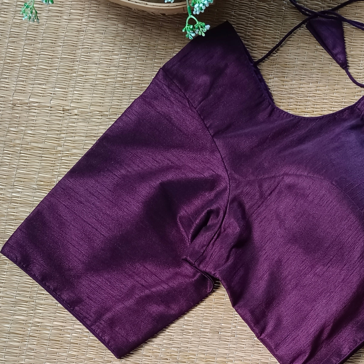 Classic Plain Wine  Blouse