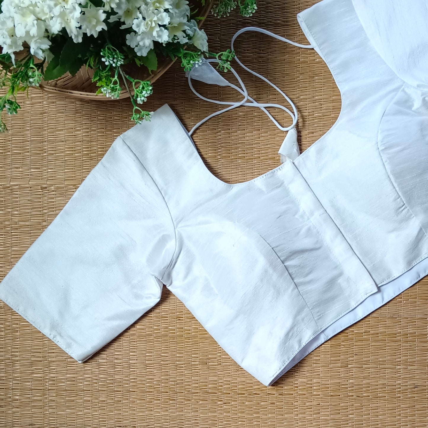 Classic Plain White Blouse