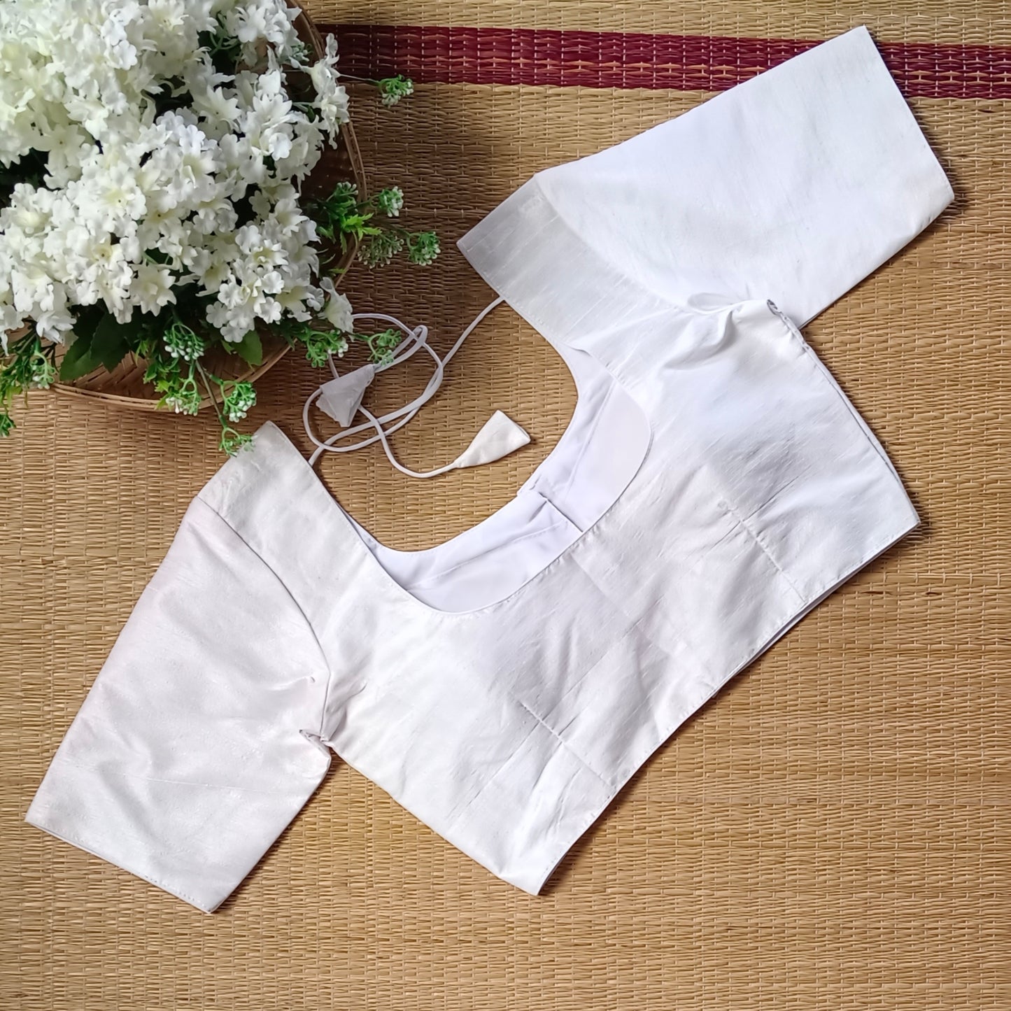 Classic Plain White Blouse