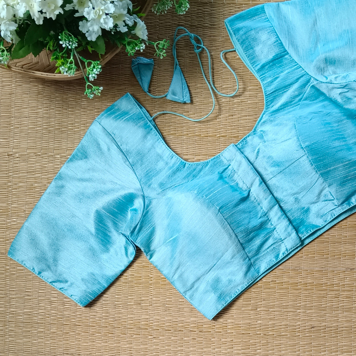 Classic Plain Light Blue Blouse