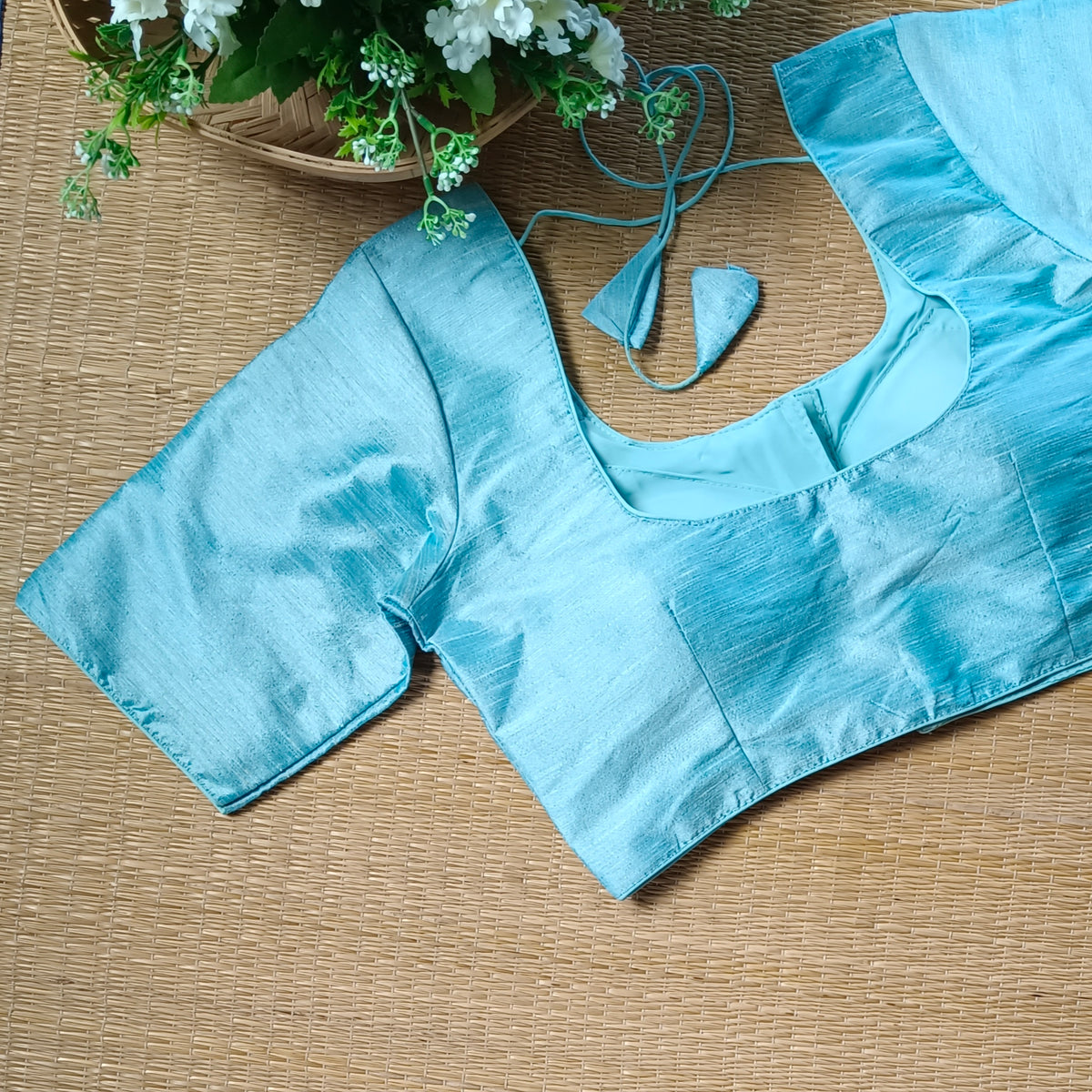 Classic Plain Light Blue Blouse