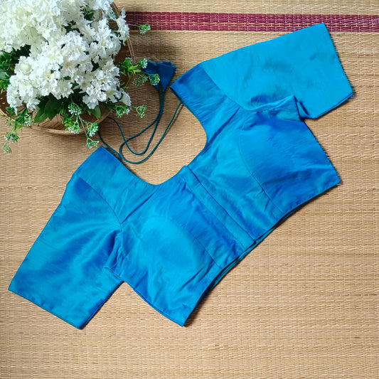 Classic Plain Dark Blue Blouse