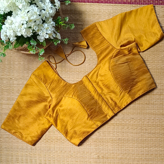 Classic Plain Mustard Blouse