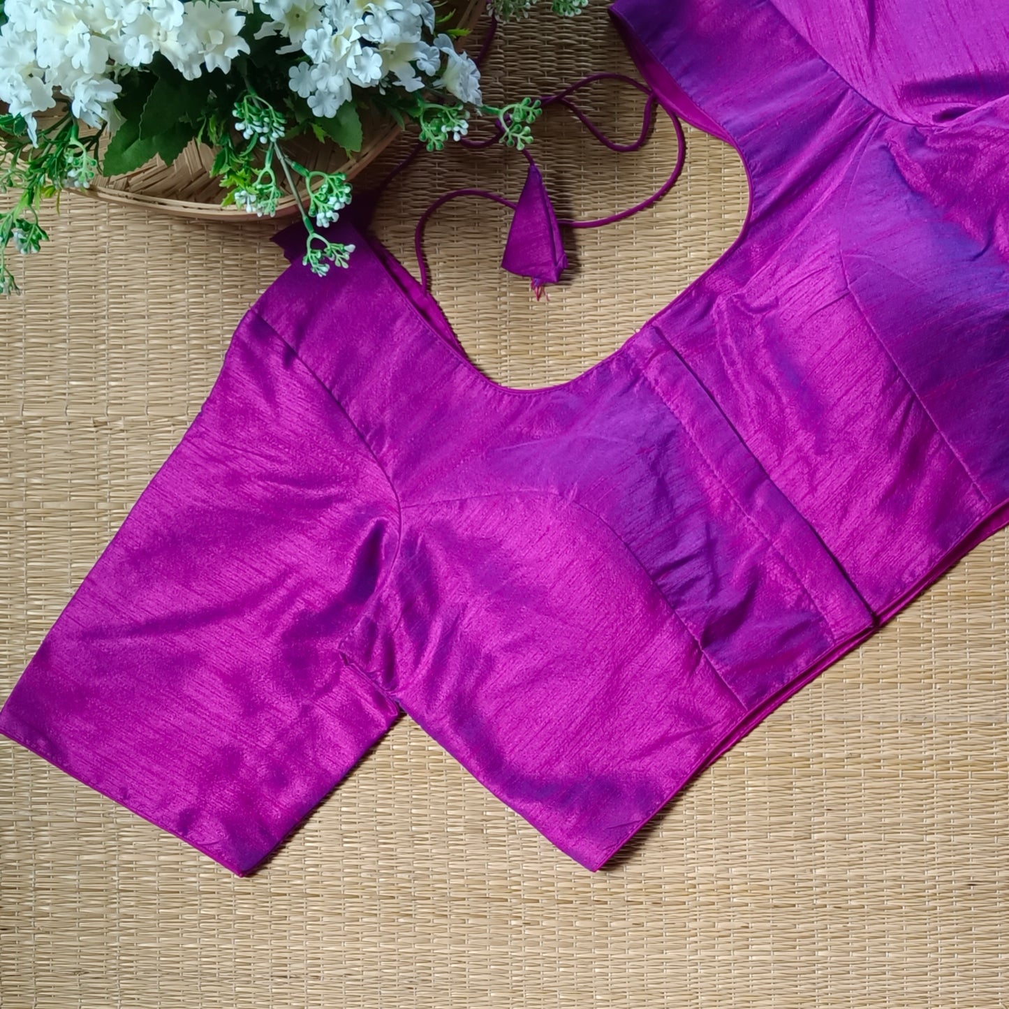 Classic Plain Dark Pink  Blouse