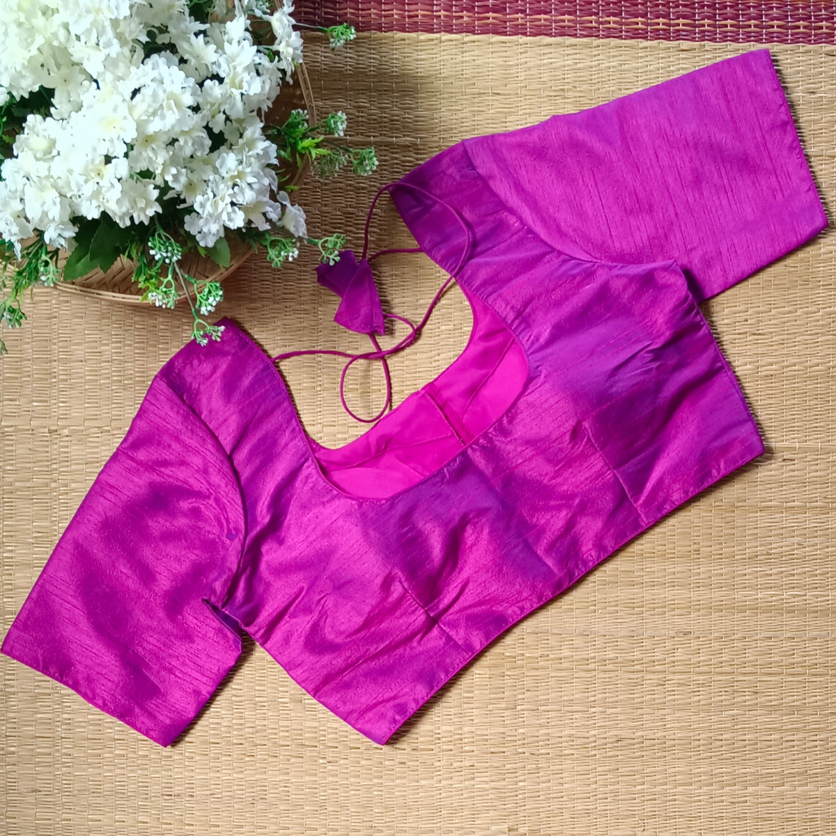 Classic Plain Magenta Blouse