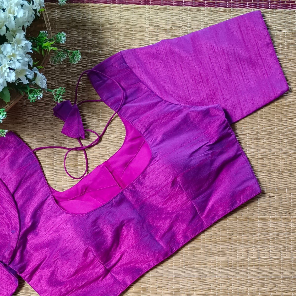 Classic Plain Magenta Blouse