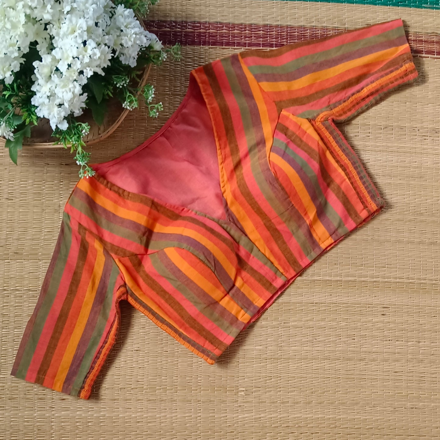 Multicolor flexi fit blouse 1