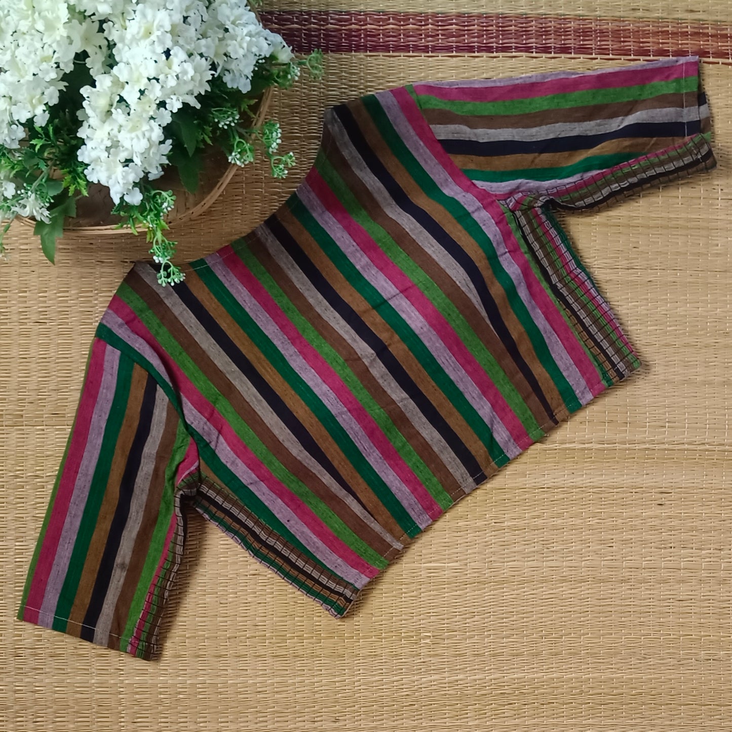 Multicolor flexi fit blouse 2