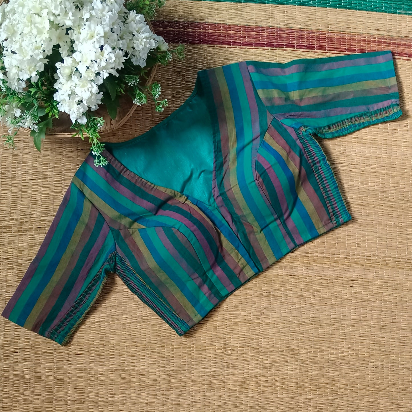 Multicolor flexi fit blouse 3