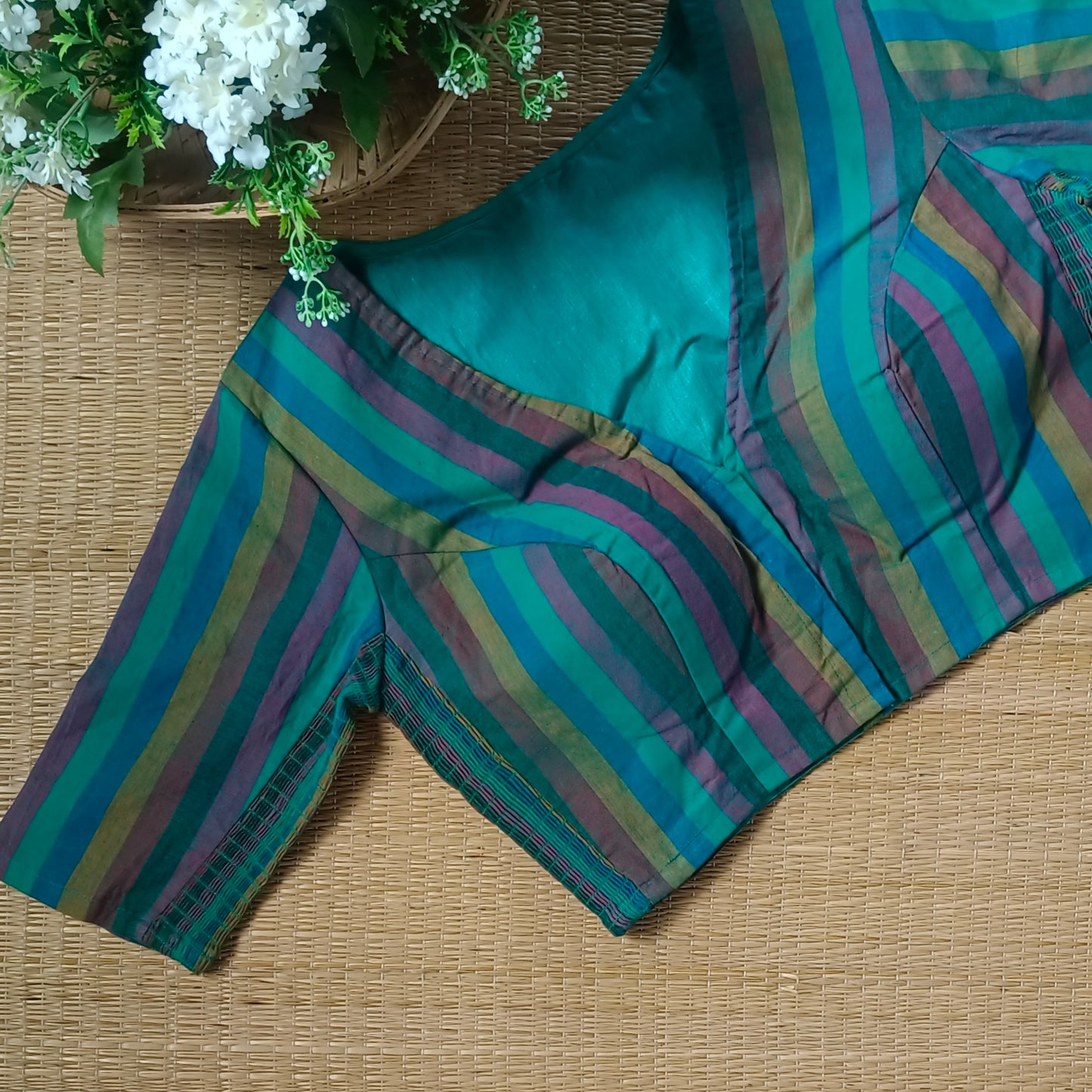 Multicolor flexi fit blouse 3