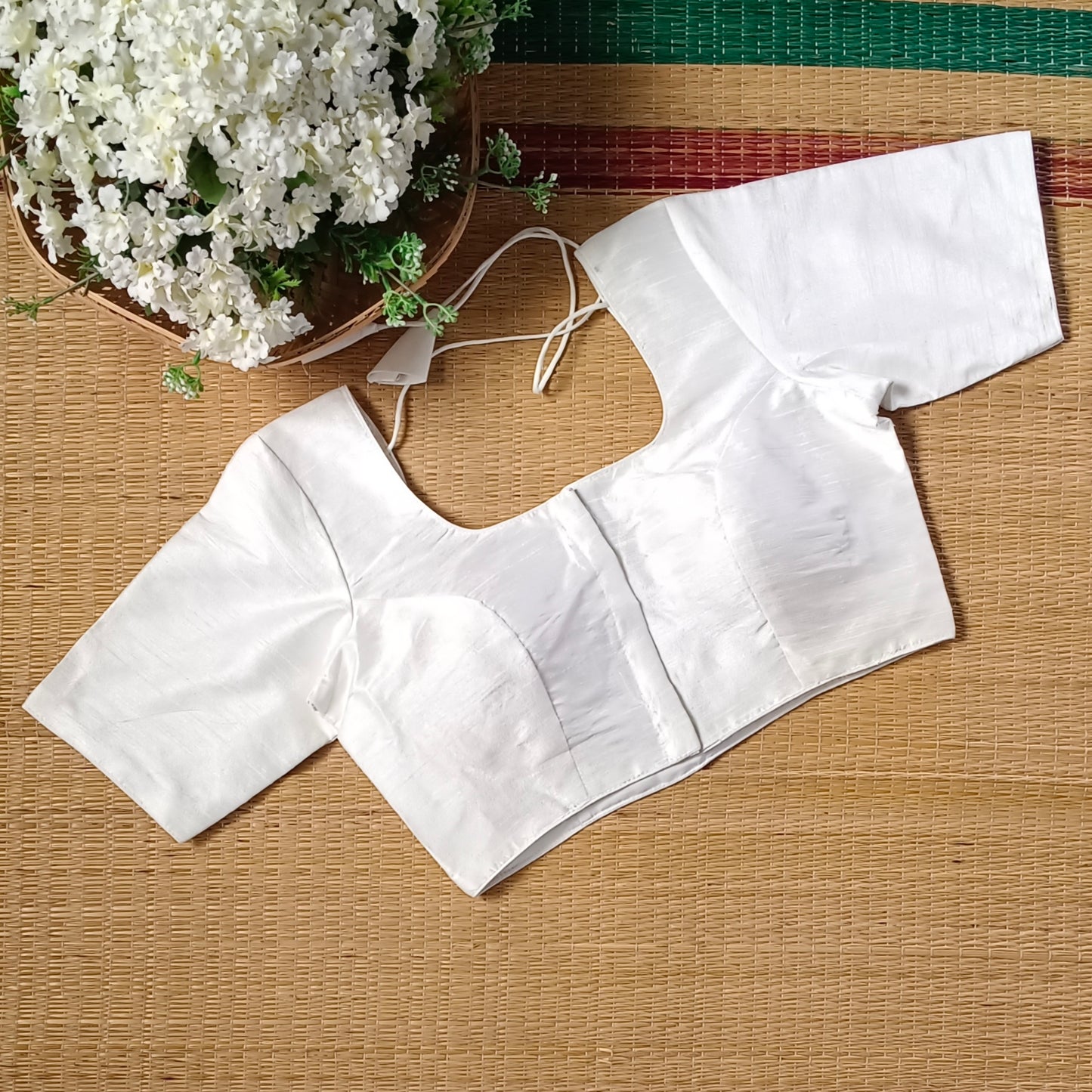 Classic Plain Off White Blouse