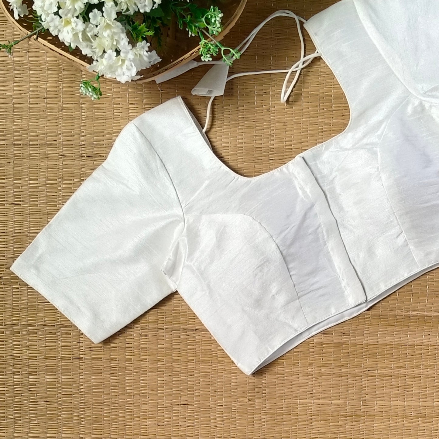 Classic Plain Off White Blouse