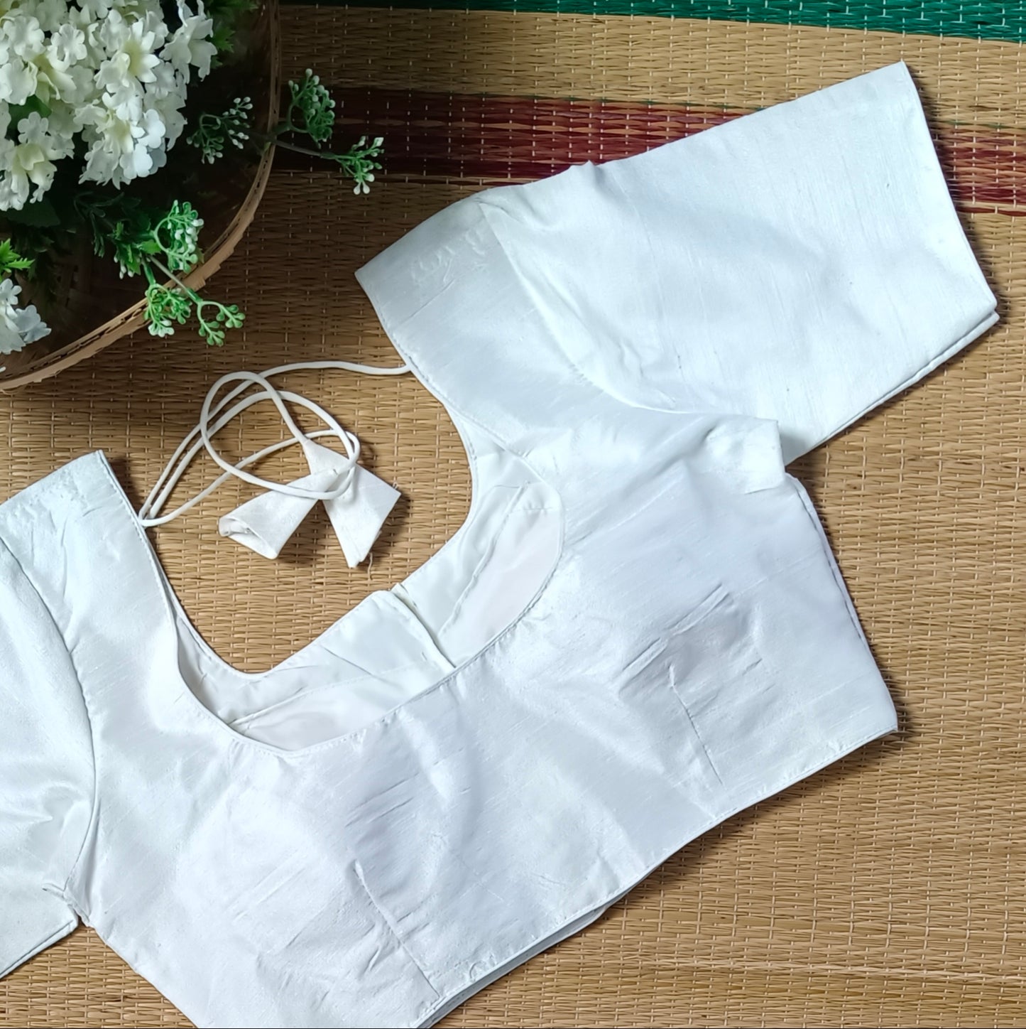 Classic Plain Off White Blouse