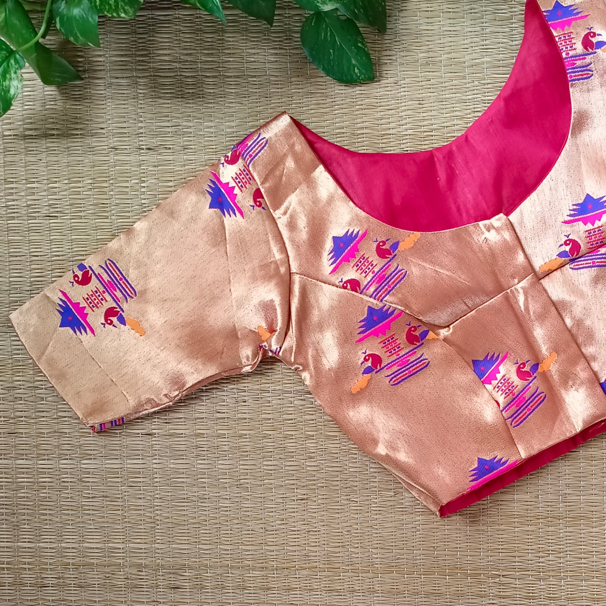 Red Paithani Blouse