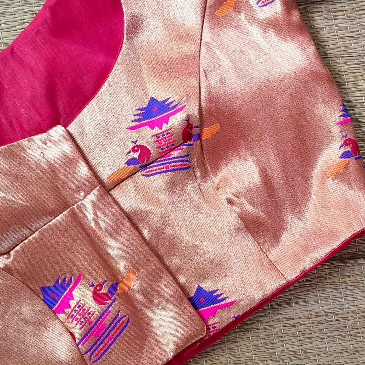 Red Paithani Blouse