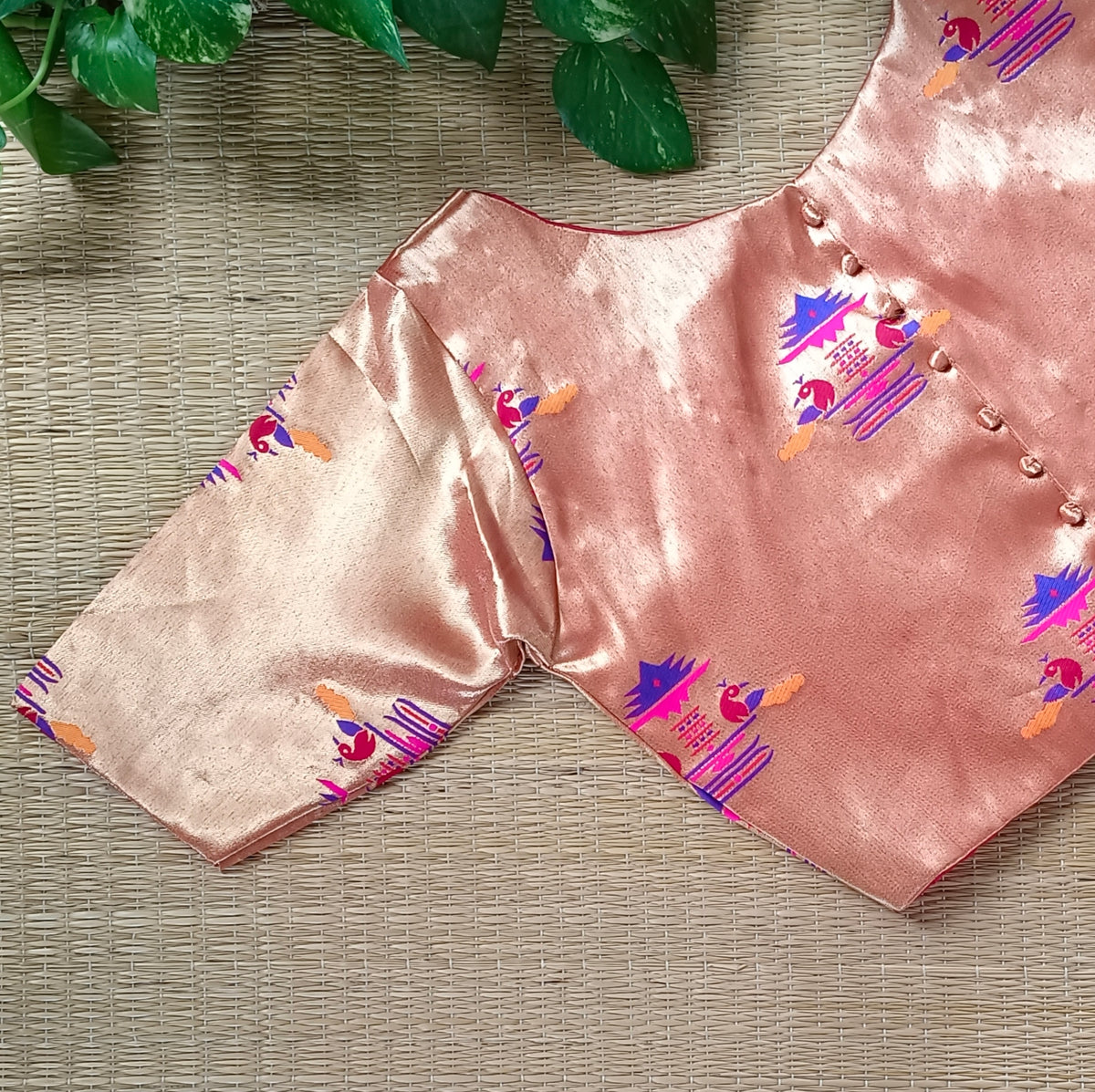 Red Paithani Blouse