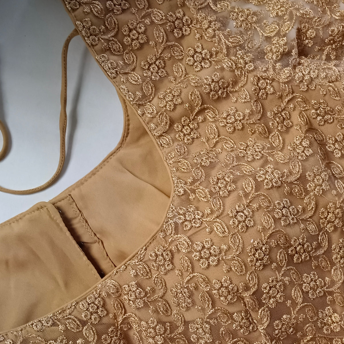 Classic golden netted blouse