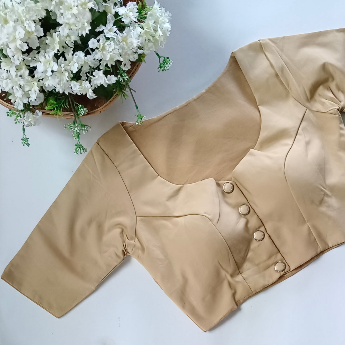 Golden 1 plain blouse with buttons
