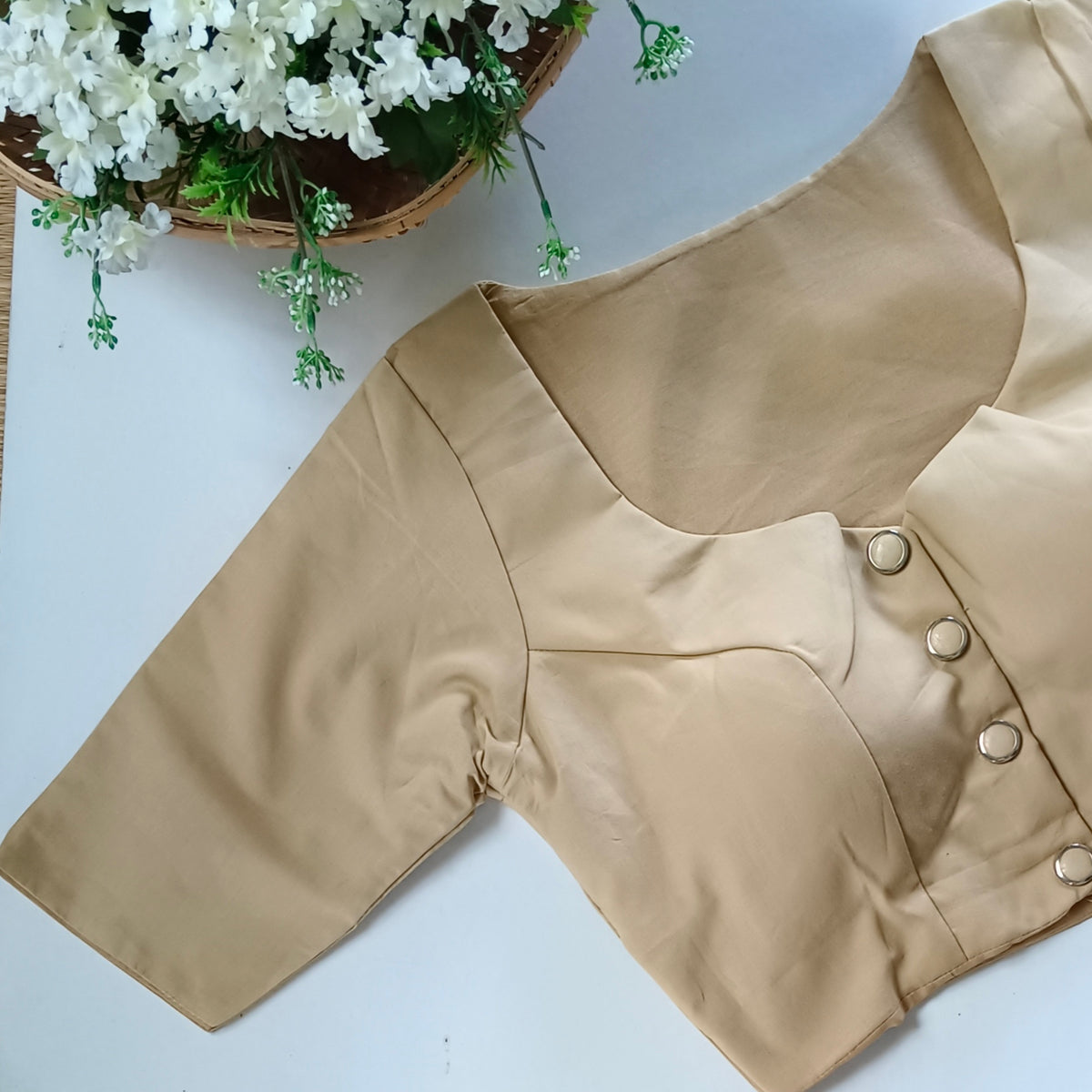 Golden 1 plain blouse with buttons