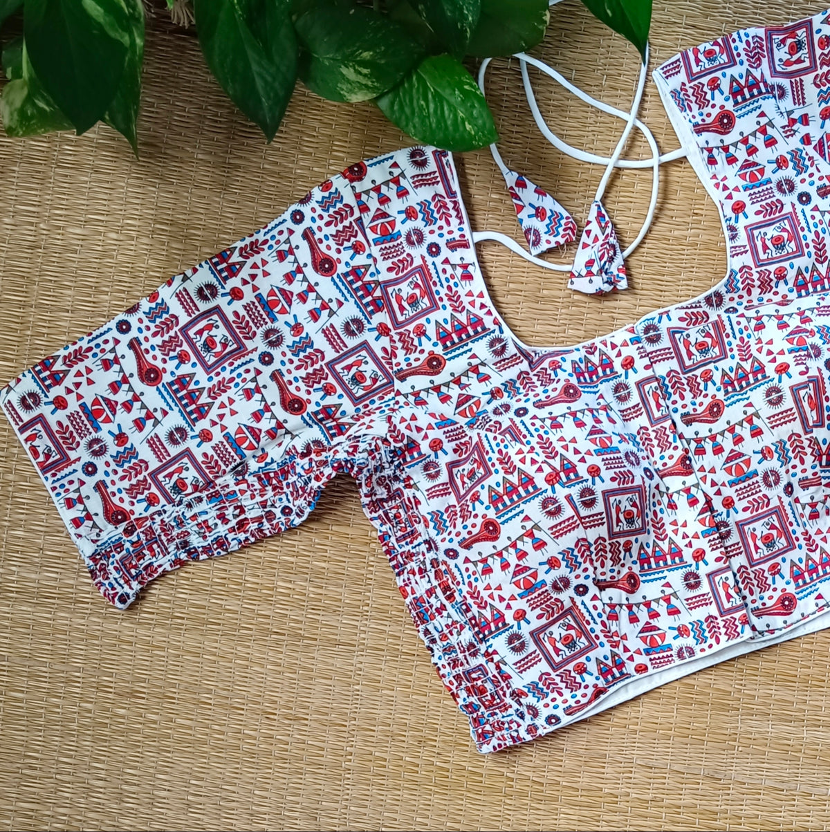 Tribal print flexi fit blouse 1